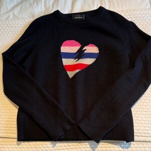 Zadig & Voltaire Baly Bis Heart Sweater
